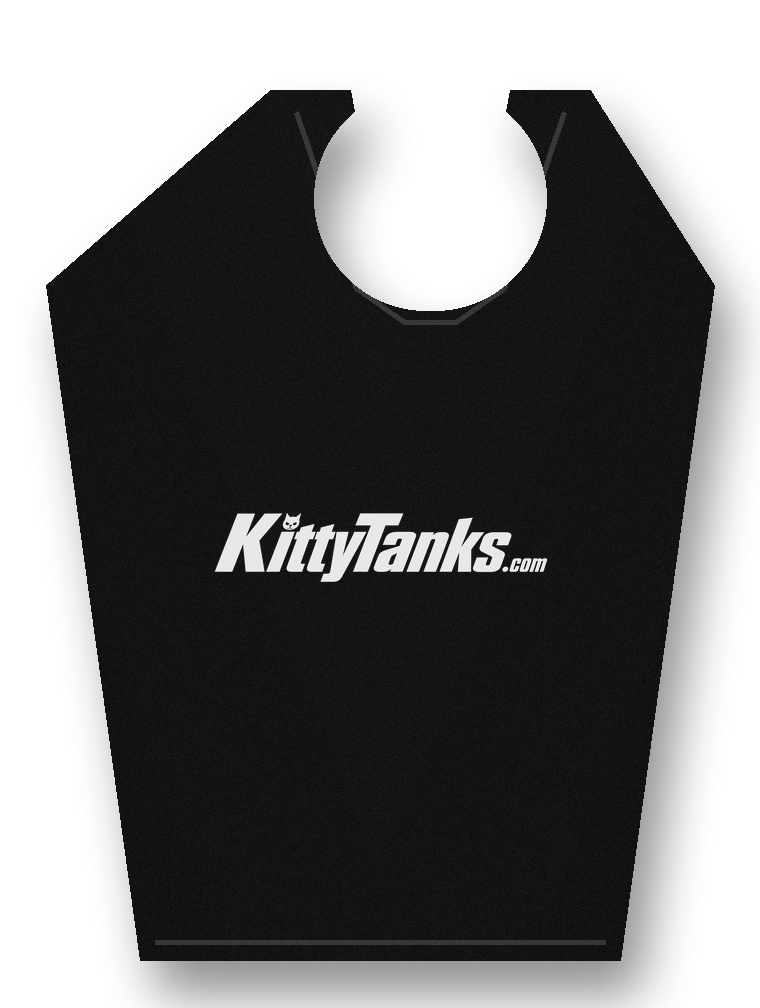 KittyTanks Classic black tank mockup